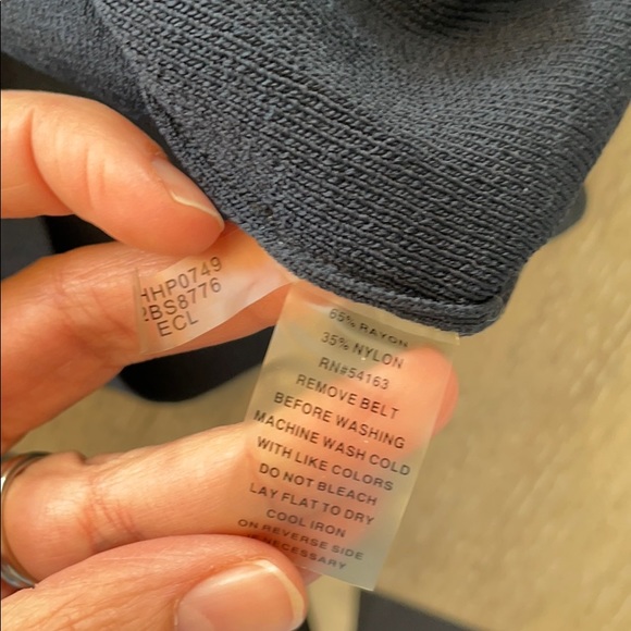 Calvin Klein navy dress with belt detail - Picture 6 of 6